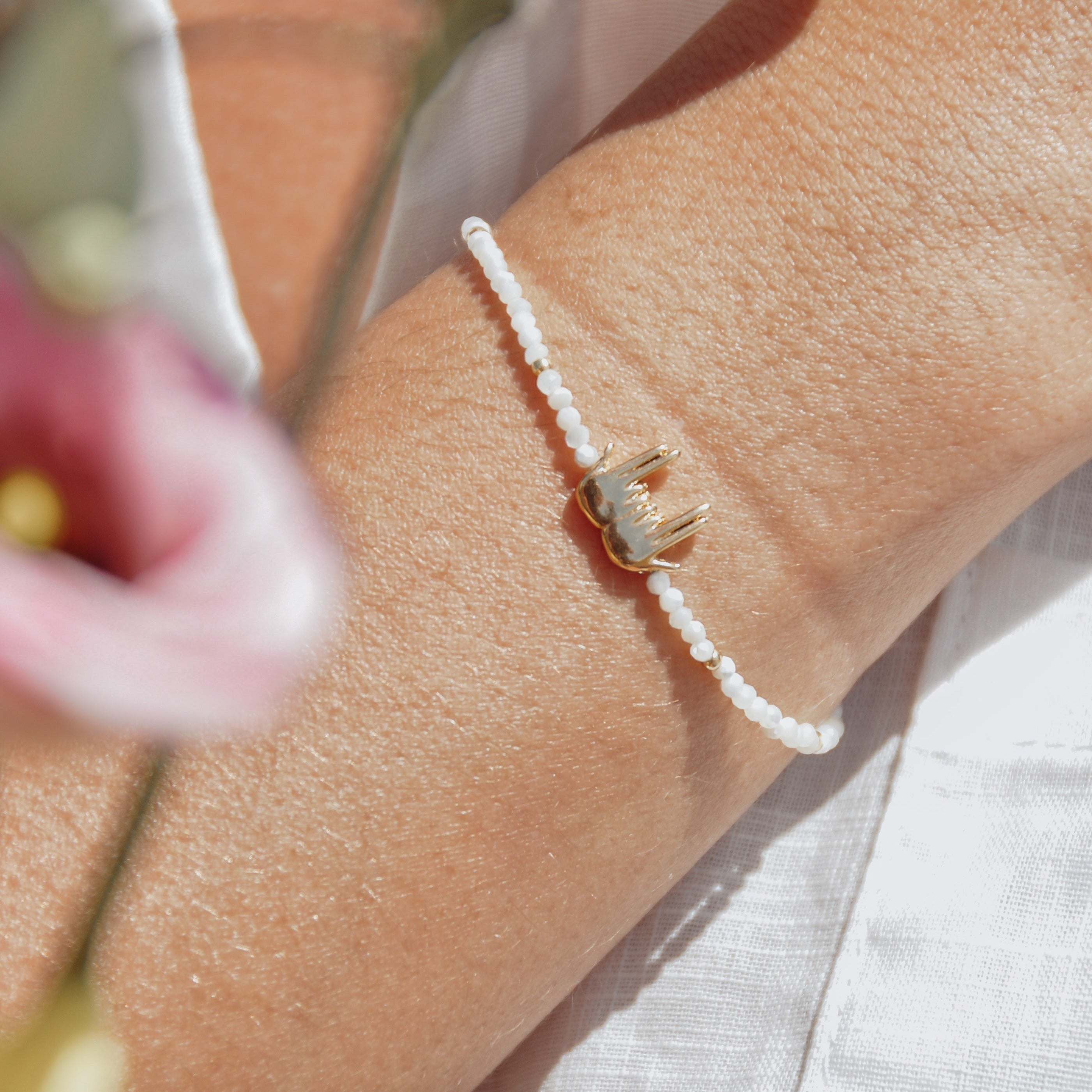 Bracelet nacre et signe jul 
