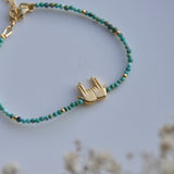 bracelet tchikita signe jul perles turquoises naturelles