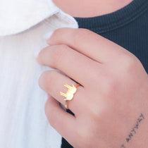 bague Tchikita ajustable inspirée du signe JUL bijoux Jul 