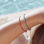 Bracelets en pierre fines. Quartz, rhodonite, agate, turquoise, jaspe, rubis. Bracelet fabriqué en France. Bijoux Made in France.