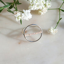 Bague pierres fines en quartz, Fabriquée à la main en France
