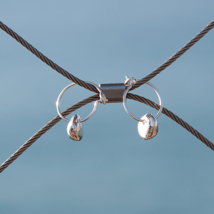 Créoles simples sobres argent fiorile creations manege a bijoux