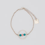 Bracelet anneau cristaux de swarovski argent fiorile creations manege a bijoux