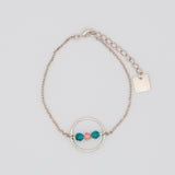 Bracelet anneau cristaux de swarovski argent fiorile creations manege a bijoux