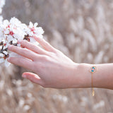 Bracelet anneau cristaux de swarovski or fiorile creations manege a bijoux